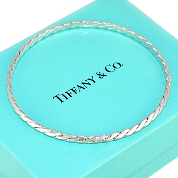Tiffany Handbags - Tiffany Twist Bangle Bracelet Knife Edge Silver CO